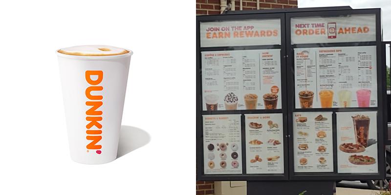 Dunkin' Menu
