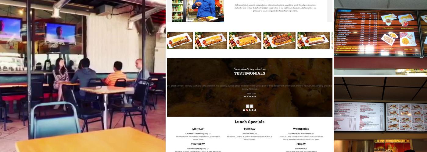 Friends Kabob Menu