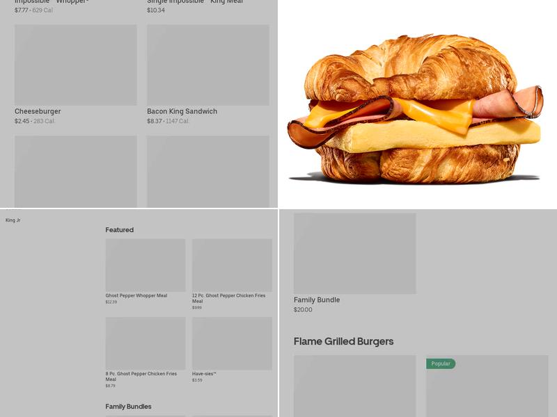 Burger King Menu