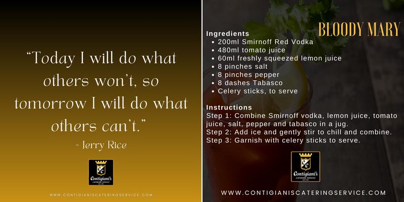 Contigiani's Catering Service Menu