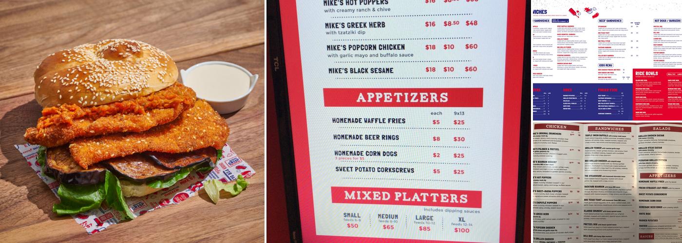 Mike's Chicken Menu