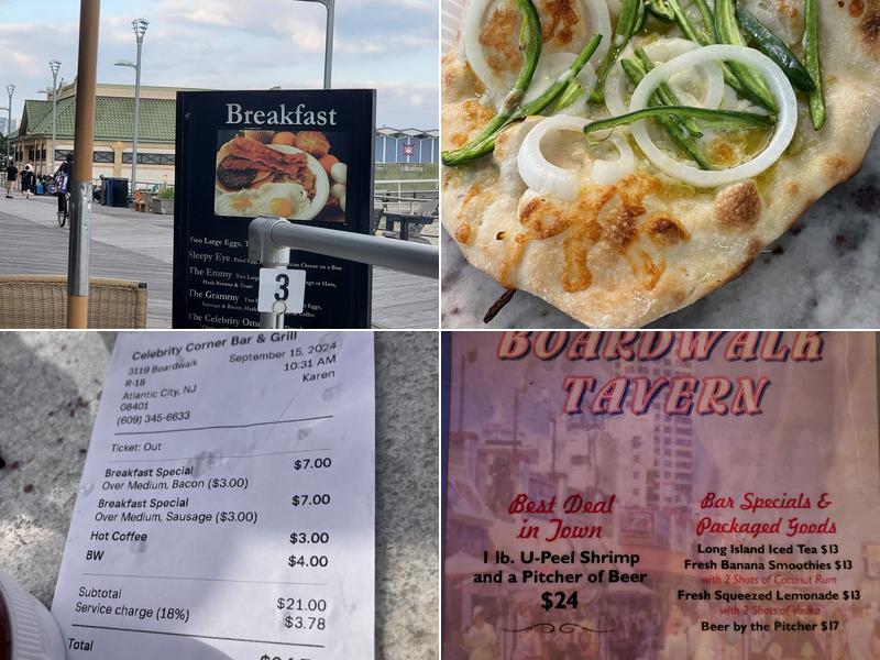 Celebrity Corner Menu