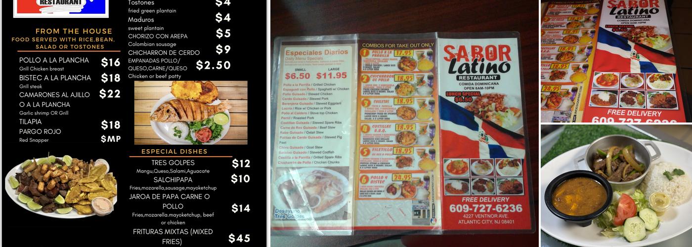 Sabor Latino 1 Menu