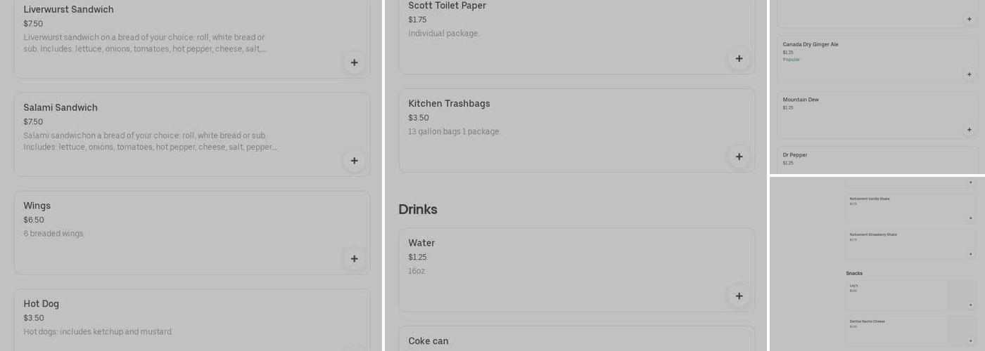 Montclair's Crowd Around Deli Menu