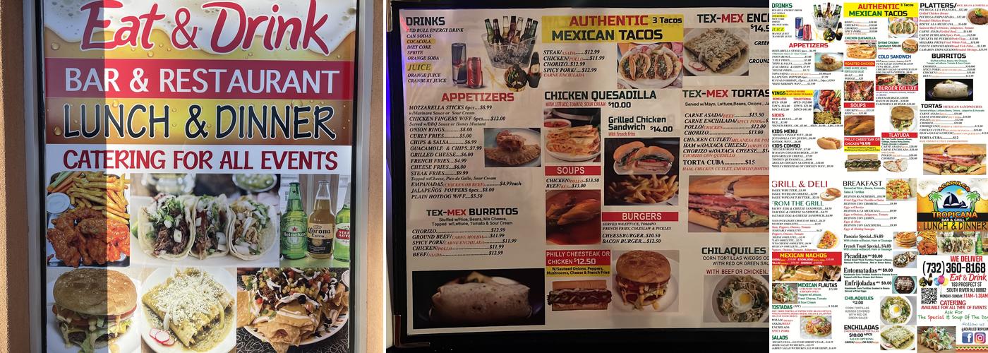 Acapulco Tropicana Bar & Grill Menu