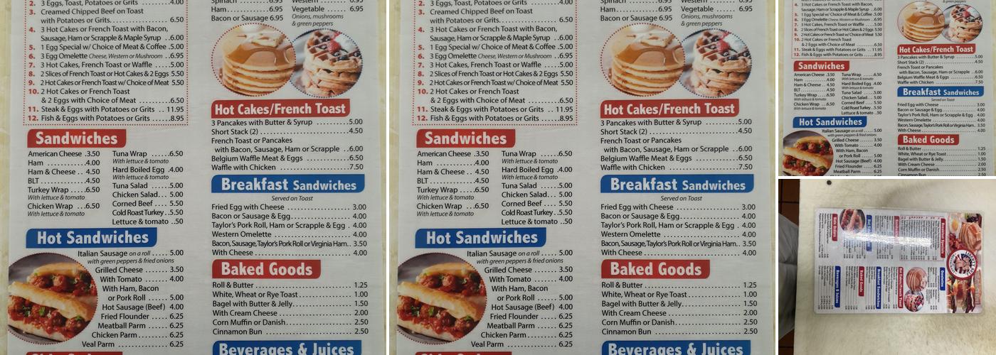 Original Liberty Bell Restaurant Menu