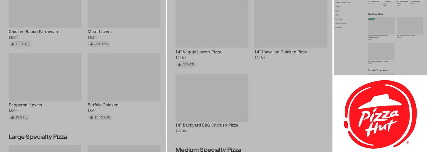 Pizza Hut Menu
