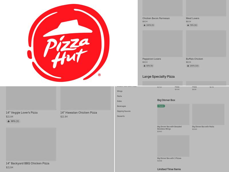Pizza Hut Menu