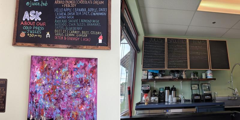 Juice Hub Menu