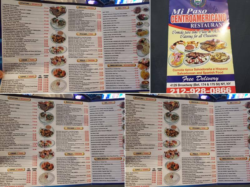 Mi Paso Menu
