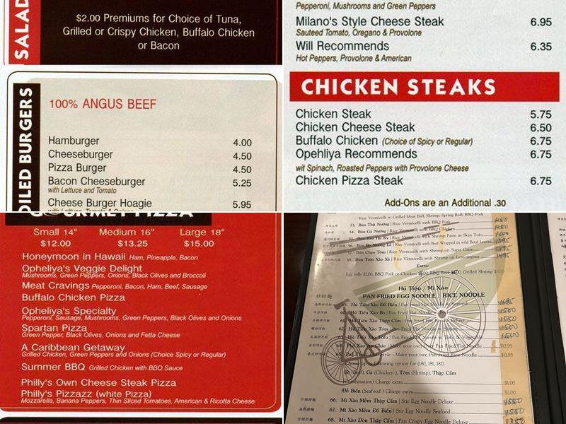 Phở Cyclo Café Menu