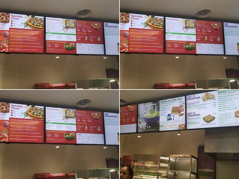 Subway Menu