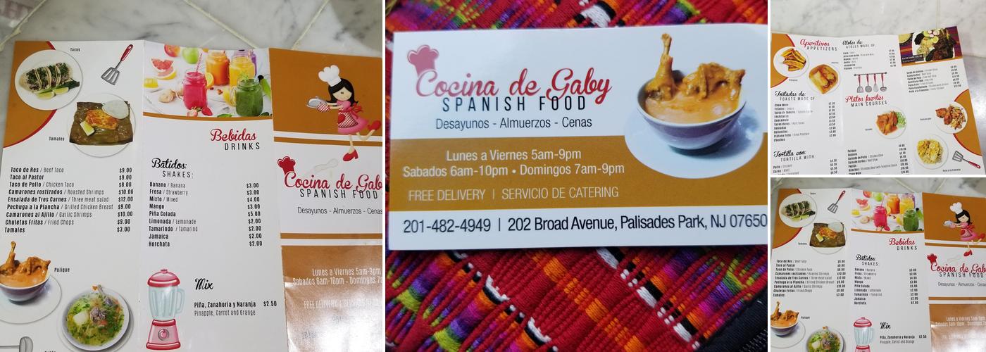 Cocina De Gaby Menu