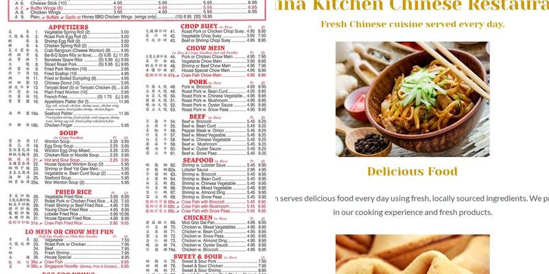 China Kitchen Menu