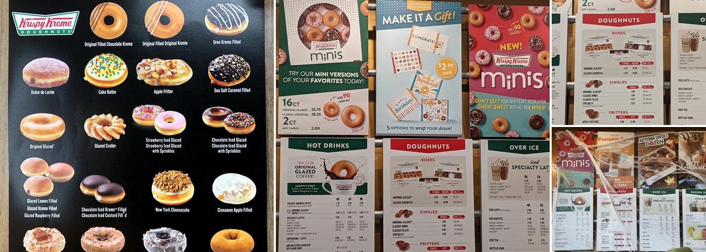 Krispy Kreme Menu