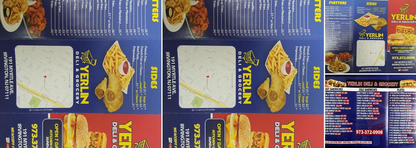 Yerlin Deli Grocery Inc Menu