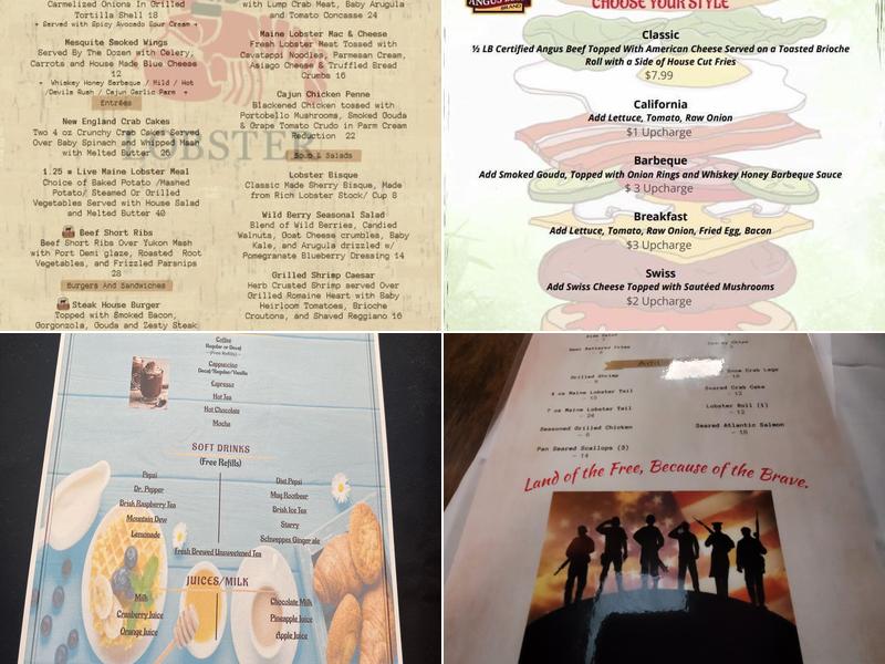 American Lobster Menu
