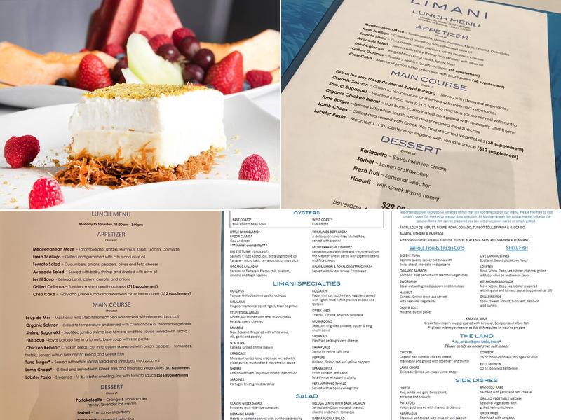 Limani Menu
