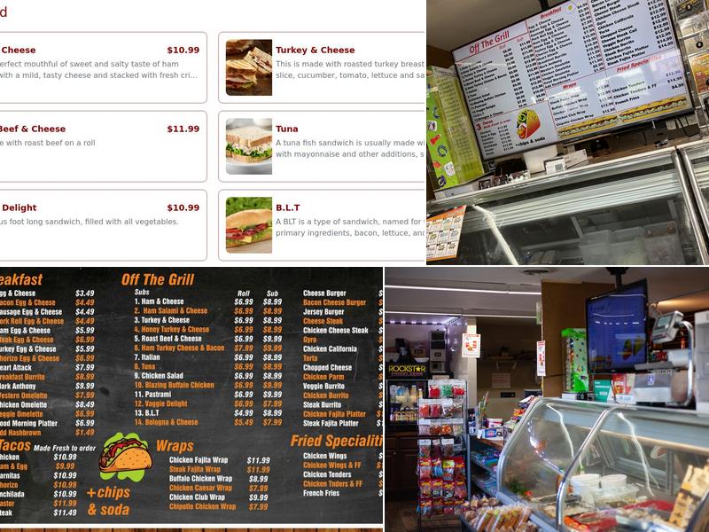 Off The Grill Menu