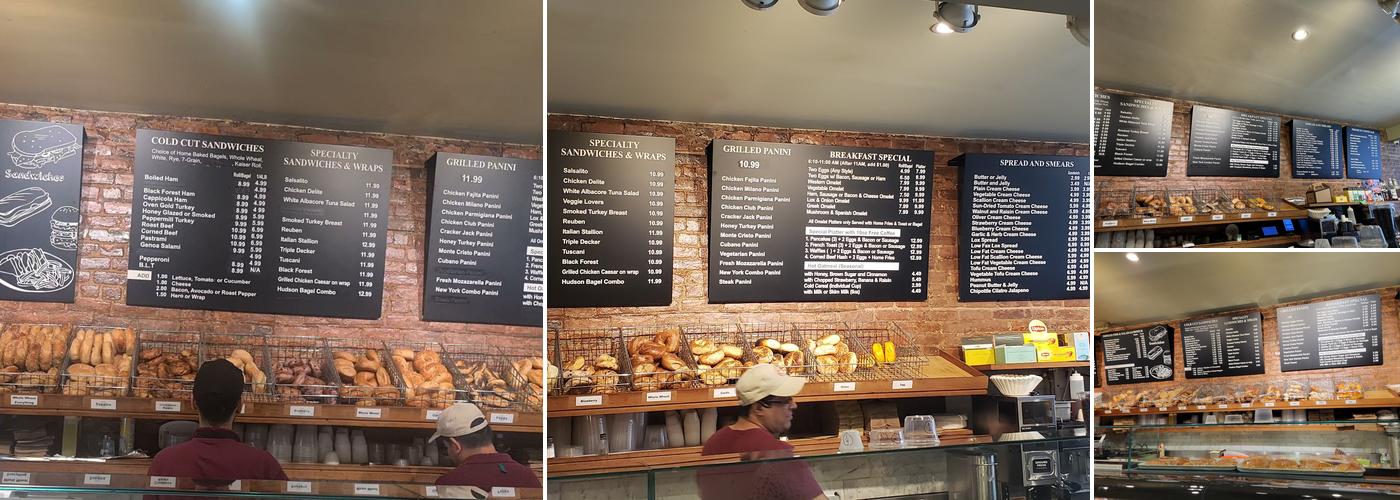 Hudson Bagel Menu