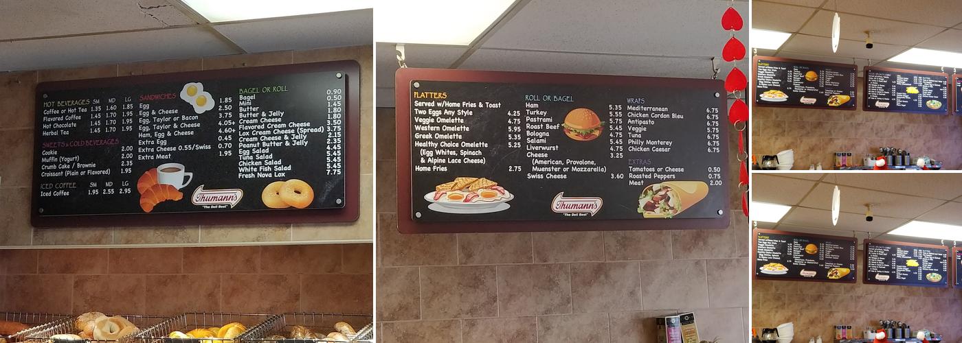 Main Bagels Menu
