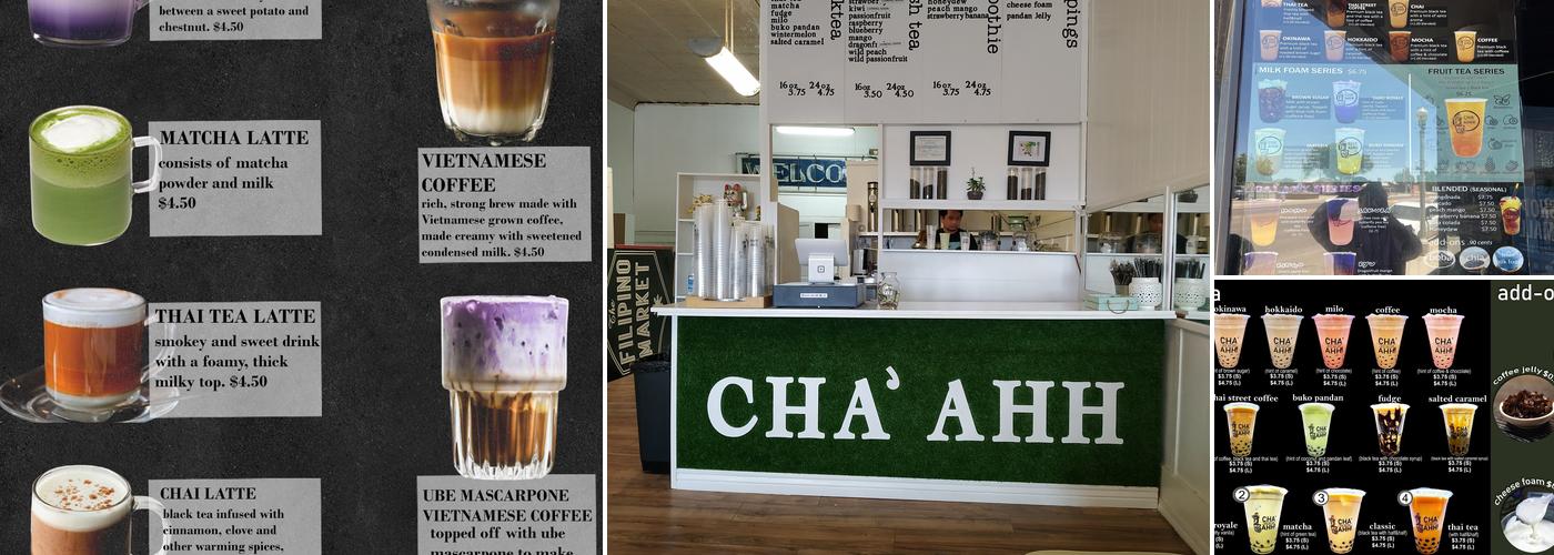 CHA'AHH! milk tea cafe Menu