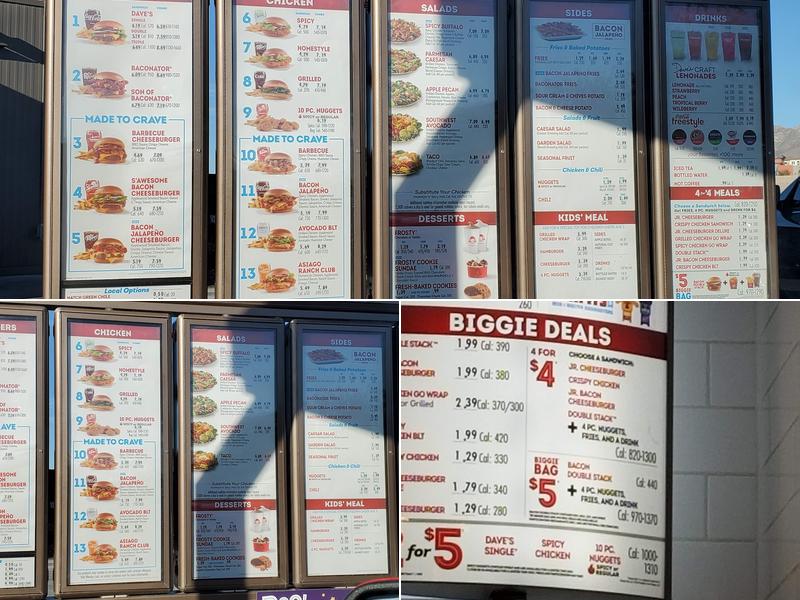 Wendy's Menu