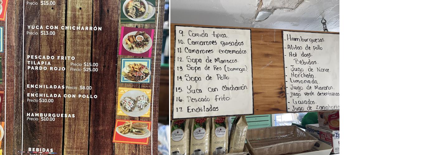Las Lajas Deli Menu