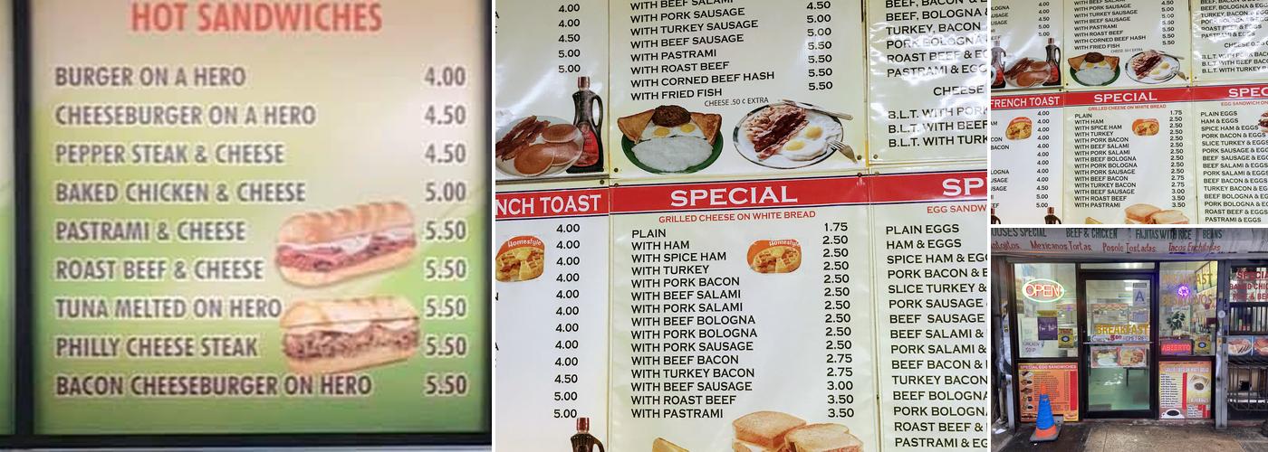 He Cherokee Menu