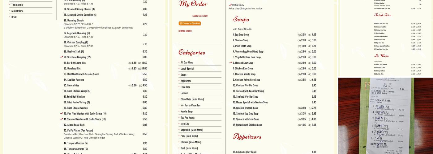 Big Apple Menu