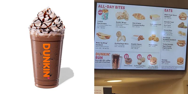 Dunkin' Menu