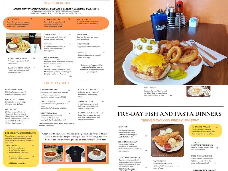 Tucci's Family Diner Menu