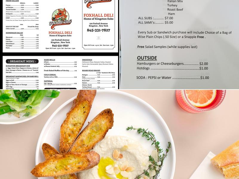Foxhall Deli Menu