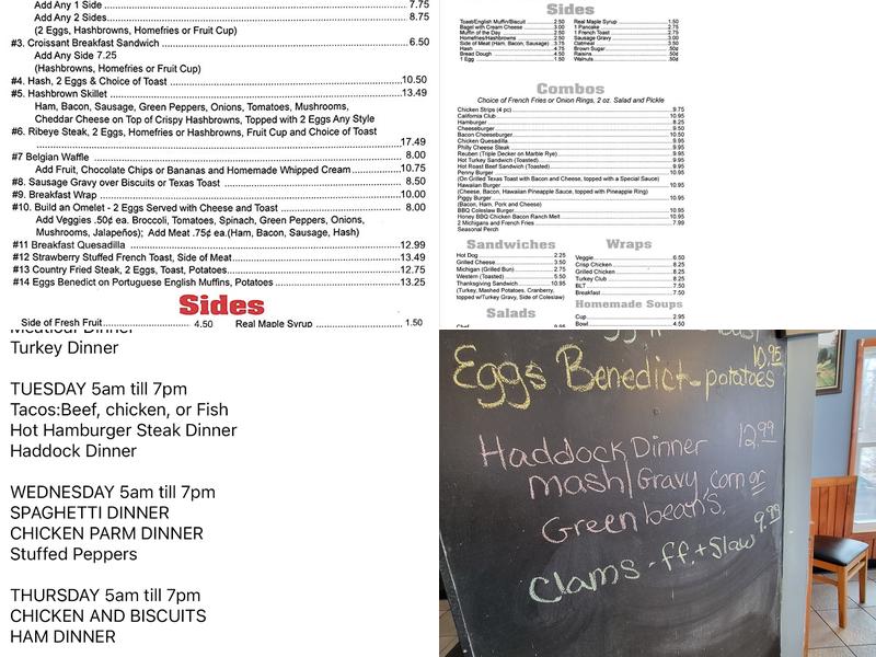 Penny's Homestyle Cooking Menu