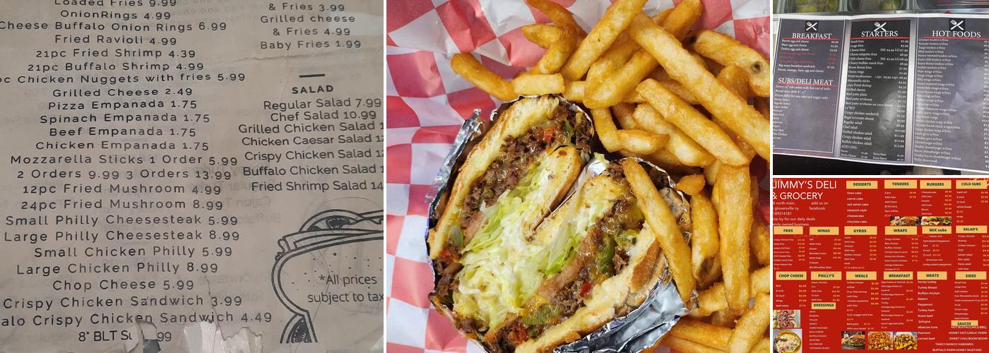 Jimmys Deli And Grocery Menu