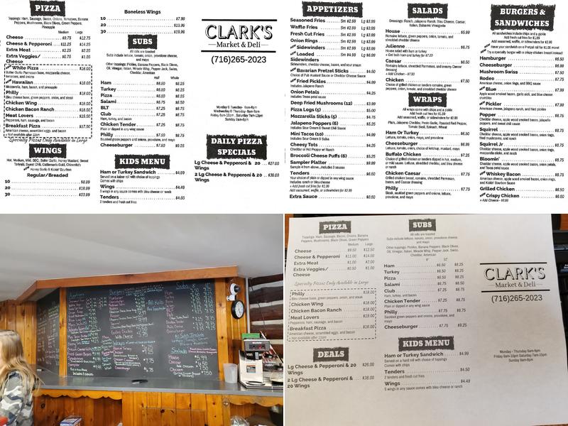 Clark's Market and Deli Menu