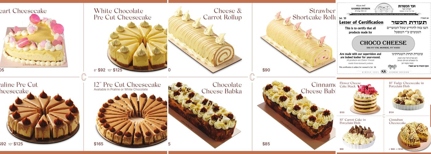 Choco Cheese Menu