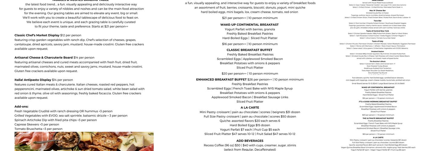 Epicuse Menu
