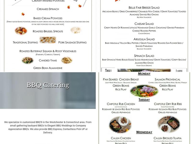 Bellefair kitchen Menu