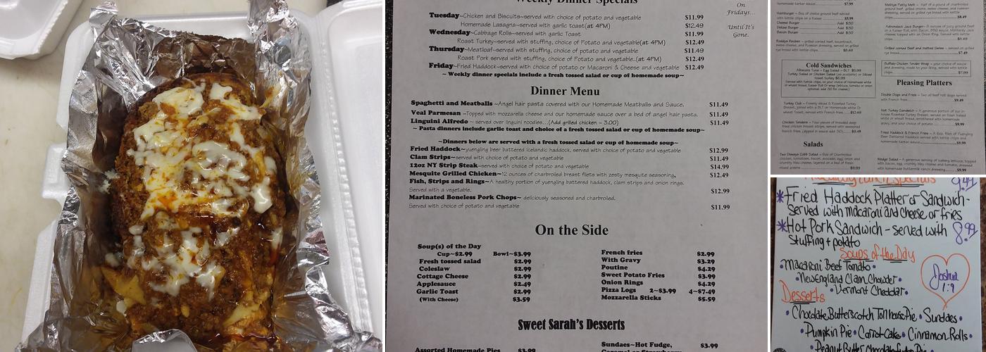 Hide Away Cafe Menu