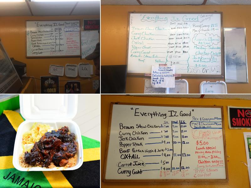 Everything Iz Good Menu