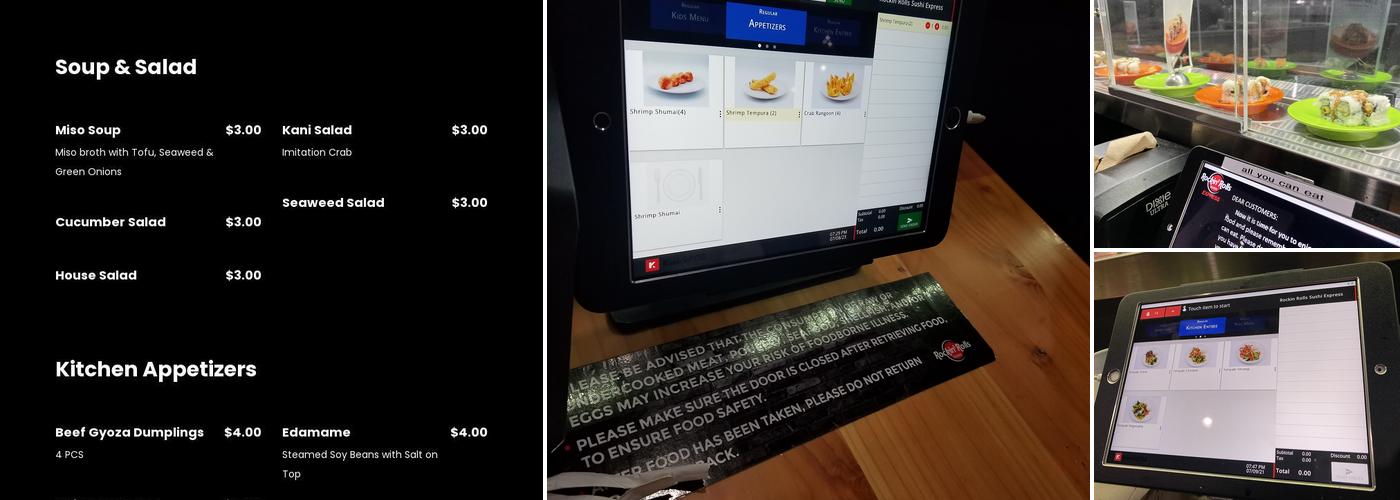 Rockin' Rolls Sushi Menu