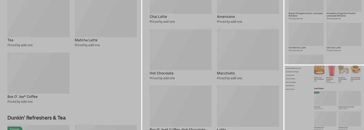 Dunkin' Menu