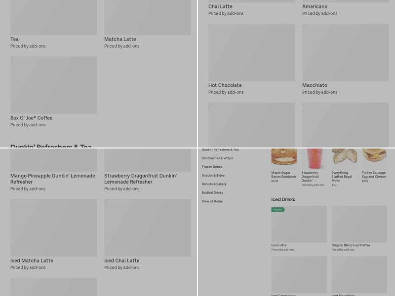 Dunkin' Menu