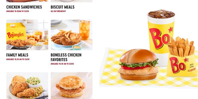 Bojangles Menu