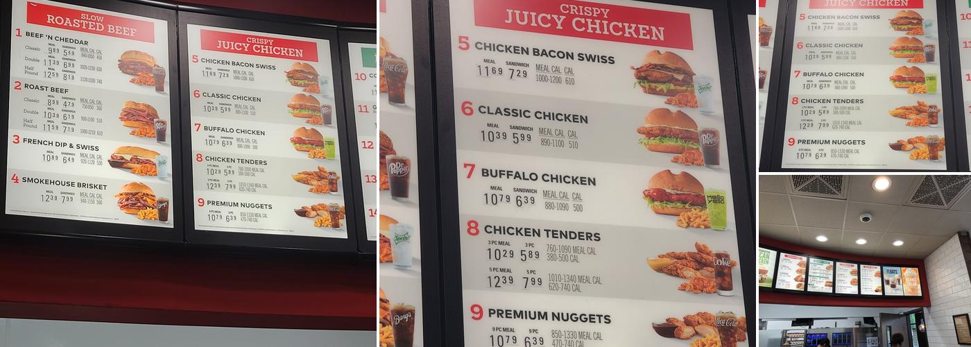 Arby's Menu