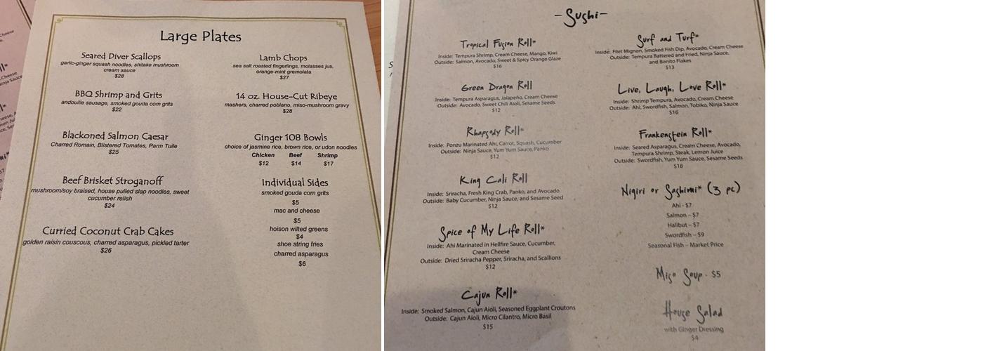 Principle IT Services Menu