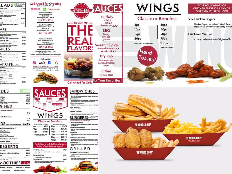 Wings Co. Menu