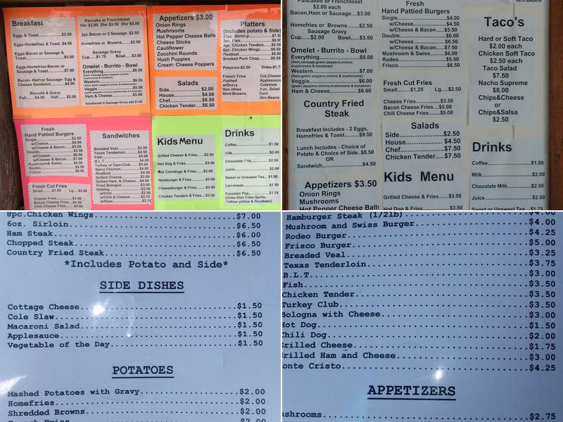 High Hope Menu