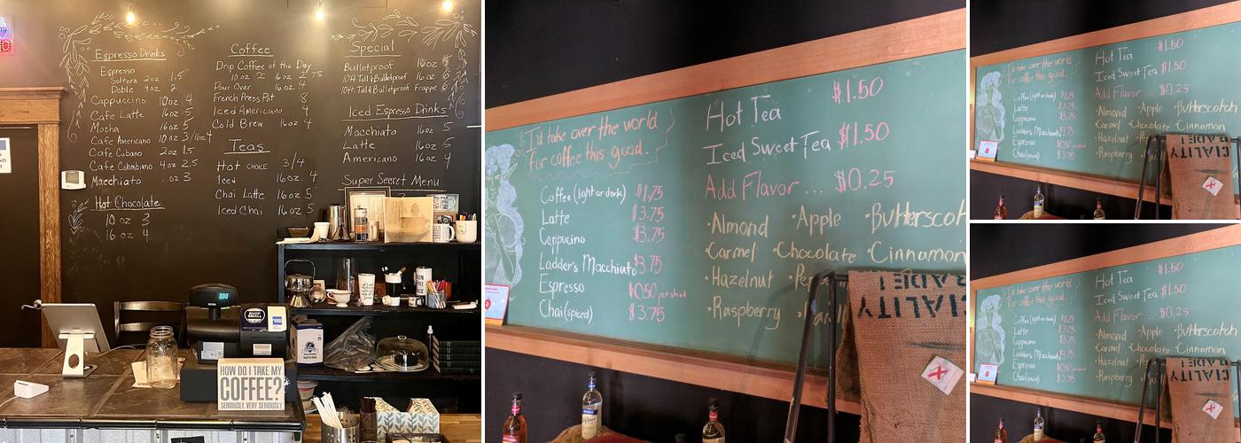 Ladders Coffee Bar Menu